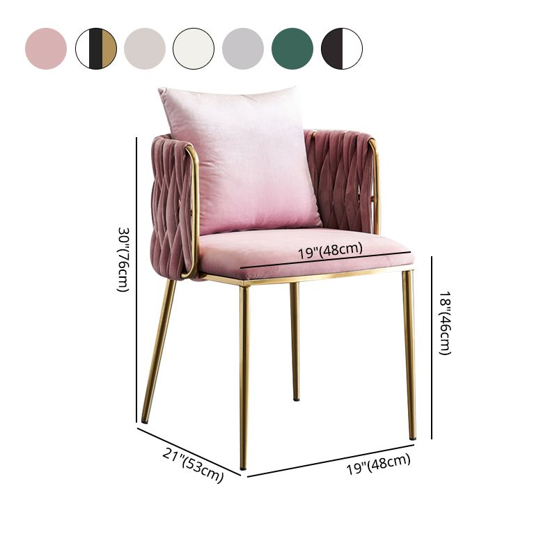 Minimalist Style Arm Chair Upholstered Barrel Back Single Dining Chair for Home Use Clearhalo ' kitchen&dining_furn' 'Dining Chairs' 'Dining Tables & Seating' 'dining_chair' 'furn' 'furn_dining_chair' 'Furniture' 'furniture_dining_chair' 'Kitchen & Dining Furniture' 'kitchen' 1200x1200_5e683503-3d2b-47d6-97dc-9b143a341680