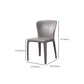 Sedia da pranzo in vetro finto sedia a wingback con rivestimento