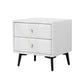 Table de nuit en bois artificiel 2 tiroirs table de nuit pour chambre à coucher