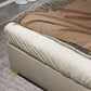 Glam Solid Color with Headboard Rectangular Panel Standard Bed