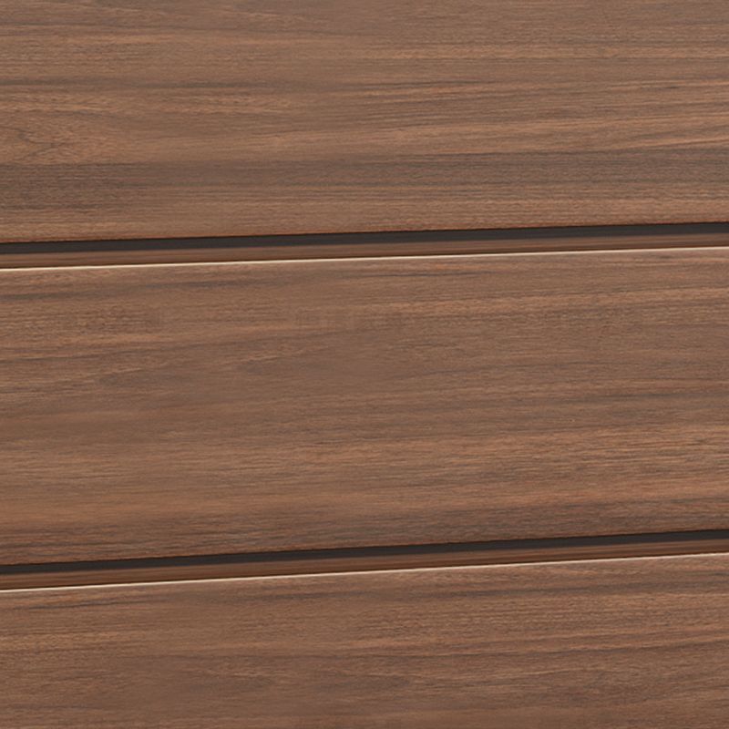 Gabinete rectangular moderno gabinete lateral de madera marrón con cajón