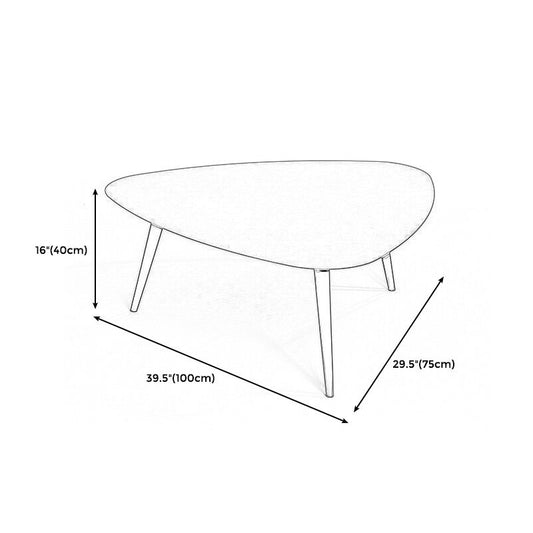 Modern Triangle Slate 3 Legs Coffee Table in Black and White Clearhalo 'Coffee & Accent Tables' 'Coffee Tables' 'coffee_tables' 'Furniture' 'furniture_coffee_tables' 'Living Room Furniture' 1200x1200_5e76d2e4-20f0-4df5-9222-efea8ba4fa60