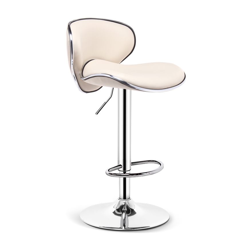 Swivel Modern PU Leather Bar Stools Adjustable Height Backrest Counter Chair Clearhalo 'Bar Furniture' 'Bar Stools' 'bar_stools' 'furn' 'furn_bar_stools' 'furniture_bar_stools' 'Kitchen & Dining Furniture' 'kitchen&dining_furn' 'kitchen' 'kitchen_furn' Furniture' 1200x1200_5e77392e-f983-443e-8532-5fc059bdda79