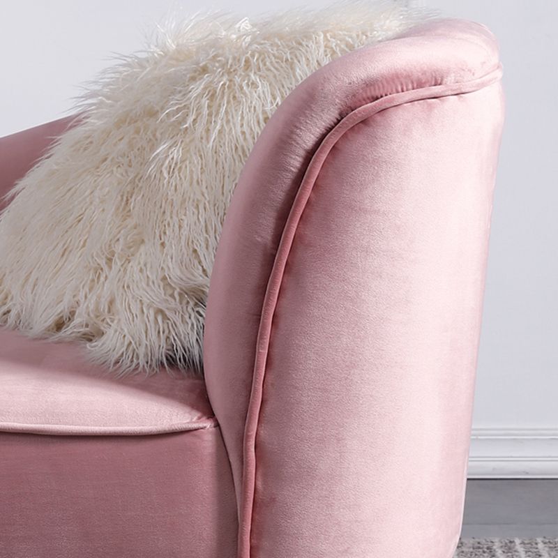 Wood One Armed Glam Chaise Rolled Arms with Legs for Living Room Clearhalo 'Chairs & Seating' 'Chaise Lounge' 'chaise_lounge' 'furn' 'furn_chaise_lounge' 'Furniture' 'Living Room Furniture' 1200x1200_5e783451-f690-4208-bb93-9f35359a4dd4