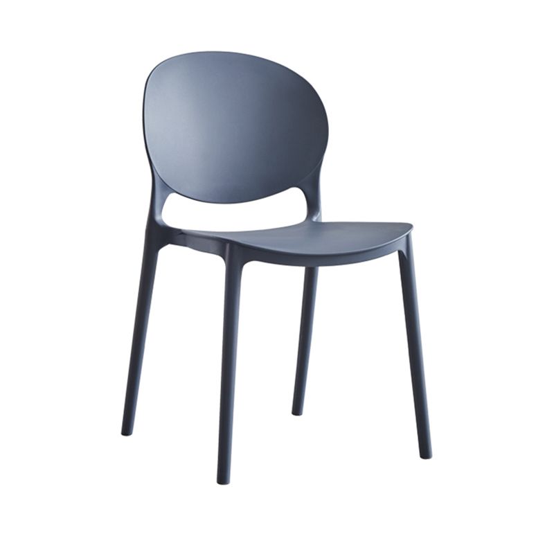 Modern Plastic Open Back Dining Side Chair 32"H Acrylic Dining Chair for Restaurant Clearhalo ' kitchen&dining_furn' 'Dining Chairs' 'Dining Tables & Seating' 'dining_chair' 'furn' 'furn_dining_chair' 'Furniture' 'furniture_dining_chair' 'Kitchen & Dining Furniture' 'kitchen' 1200x1200_5e7abe4e-96b8-4eb2-8db7-45af8ea3faf5