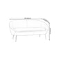 Faux Leather Sofa Mid Century Modern 30.31" High Curved Sofa Clearhalo 'furn' 'furn_sofas' 'Furniture' 'furniture_sofas' 'kitchen' 'kitchen_sofas' 'Living Room Furniture' 'Sofa' 'sofas' 1200x1200_5e7b27b6-9c68-4be8-aaed-1f462b331137