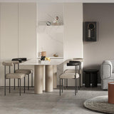 Modern Linen Dining Chair Open Back Dining Side Furniture in Matte Finish for Brasserie Clearhalo 'Dining Chairs' 'Dining Tables & Seating' 'dining_chair' 'furn' 'furn_dining_chair' 'Furniture' 'Kitchen & Dining Furniture' 1200x1200_5e7b61f4-4861-470c-806c-3c56cba45634