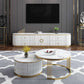 Glam Stone TV Console Enclosed Storage TV Media Stand for Living Room Clearhalo 'furn' 'furn_tv_stands_entertainment_centers' 'Furniture' 'Living Room Furniture' 'TV Stands & Entertainment Centers' 'TV Stands & Media Storage Furniture' 'tv_stands_entertainment_centers' 1200x1200_5e7cd499-1231-4c4b-8205-1fceb12e7224
