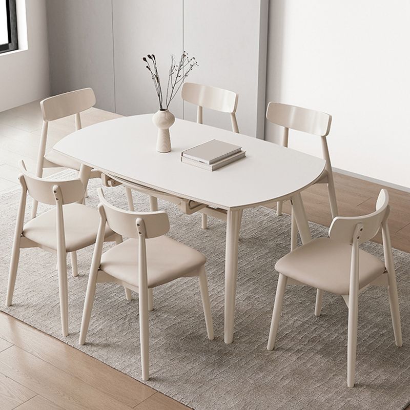 Sintered Stone Dining Table Modern Rectangle Dining Table for Kitchen Clearhalo 'Dining Tables & Seating' 'Dining Tables' 'dining_table' 'furn' 'furn_dining_table' 'Furniture' 'Kitchen & Dining Furniture' 1200x1200_5e7cfb78-dfd7-4f72-a71d-f97703b307a8