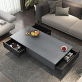 15.7"H Modern Metal Cross Leg Wood Rectangular Table Top Coffee Table Clearhalo 'Coffee & Accent Tables' 'Coffee Tables' 'coffee_tables' 'furn' 'furn_coffee_tables' 'Furniture' 'furniture_coffee_tables' 'Living Room Furniture' 1200x1200_5e7dcf6a-3b49-476c-b763-9e3a3ac4b31e