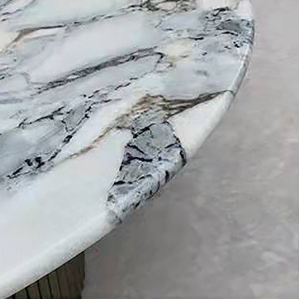 Contemporary Slate Coffee Table Round Bunching Coffee Table Sets for Living Room