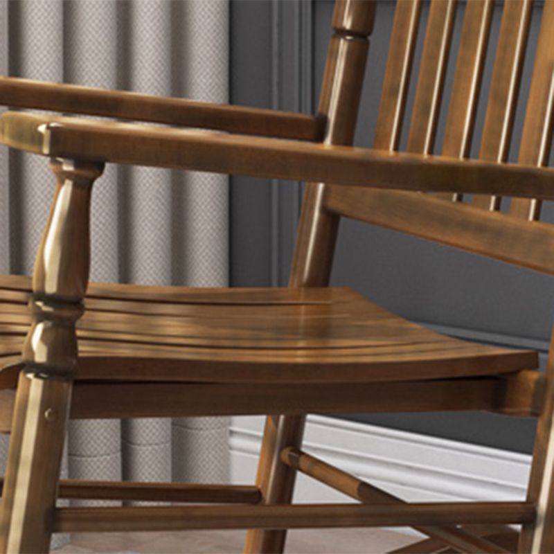 Chaise à bascule en bois massif chaise de rocker contemporaine pour le salon