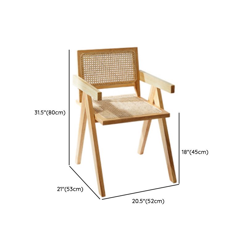 コンテンポラリーソリッドウッドトップとアクリルベースダイニングテーブルセット