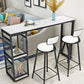 Glam Faux Rectangle Bar Counter Table Marble Bar Counter Table with Metal Legs for Home Clearhalo 'Bar Furniture' 'Bar Tables' 'bar_tables' 'furn' 'furn_bar_tables' 'Furniture' 'Kitchen & Dining Furniture' 1200x1200_5e834cef-e5e0-4cb0-a597-117c6c72dfa5
