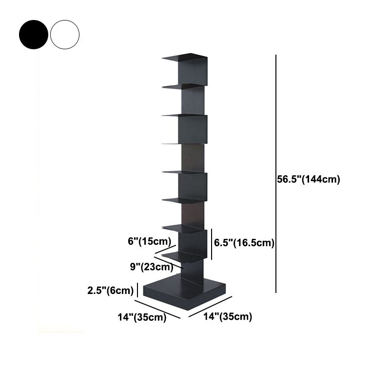 Modern Style Steel Bookshelf Vertical Shelf Bookcase for Home Clearhalo 'Bookcases' 'furn' 'furn_bookcases' 'Furniture' 'furniture_bookcases' 'kitchen' 'kitchen_bookcases' 'Living Room Furniture' 'Office Furniture' 1200x1200_5e8458cd-4ceb-4224-bcc9-367c723dcdfd