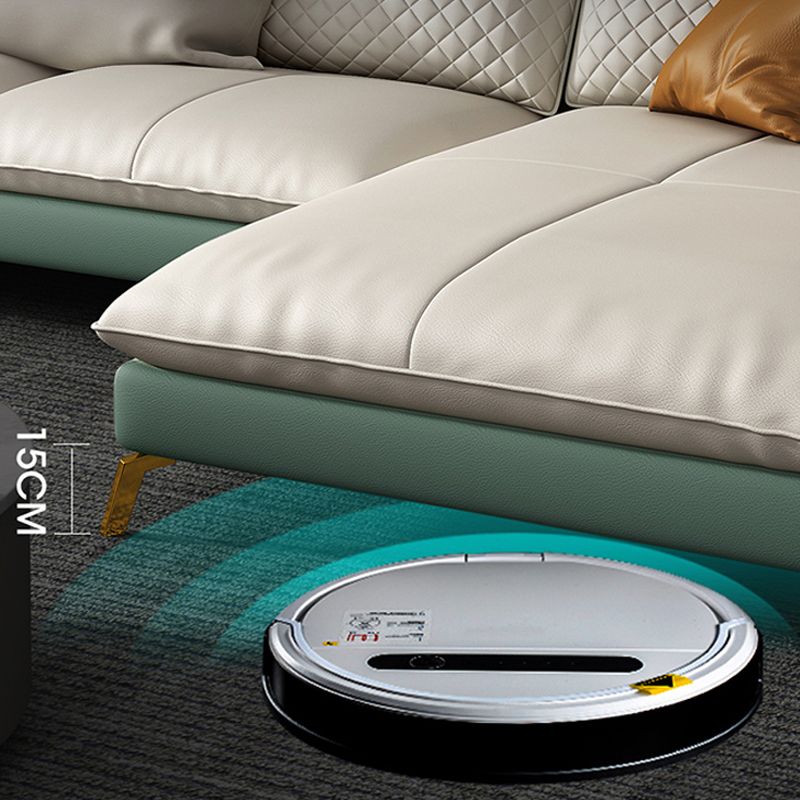 Divano sezionale in pelle autentica 35.43 "divano alto con cuscino