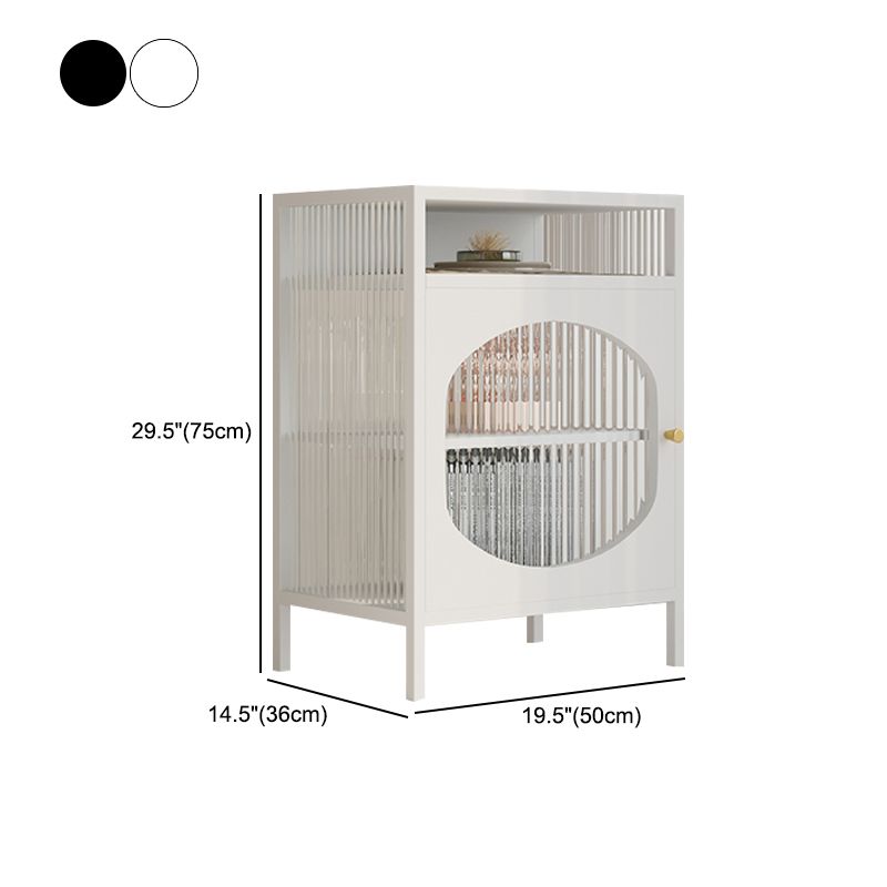 Sideboard di ferro della porta di vetro moderno server moderno con spazio per la sala da pranzo del soggiorno