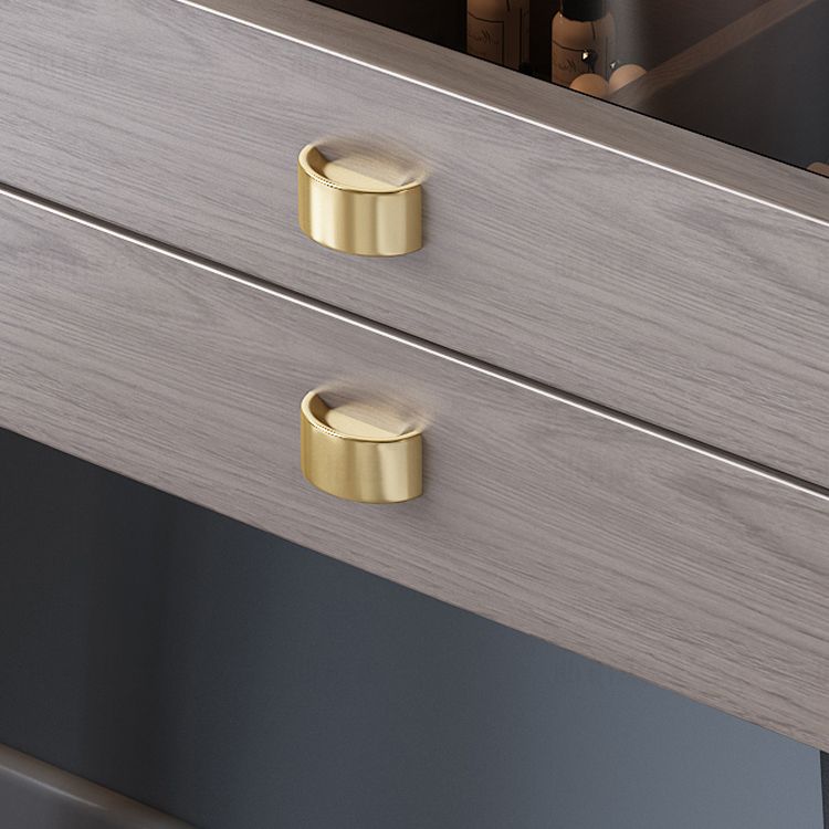 Flip-Top-Waschtabelle 3-Schüchterstuhl-Waschtisch mit Lagerregalen