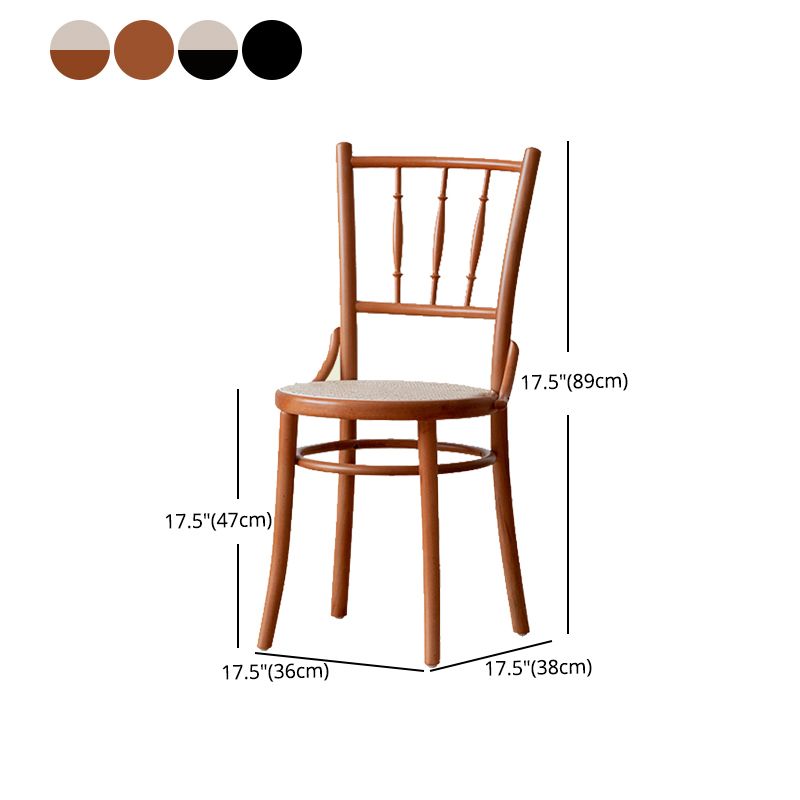 Wood Traditional Kitchen Dining Room Chair Slat Back Side Chair Clearhalo 'Dining Chairs' 'Dining Tables & Seating' 'dining_chair' 'furn' 'furn_dining_chair' 'Furniture' 'furniture_dining_chair' 'Kitchen & Dining Furniture' 1200x1200_5e882818-5a17-4a33-8dd2-3c09599118df