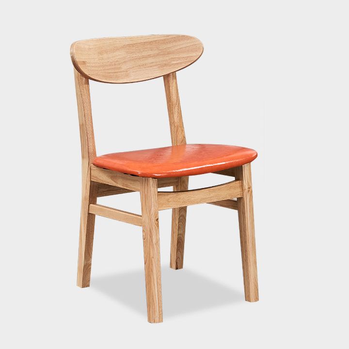 Contemporary Dining Chair 16.5'' Wide Open Side Chair with 4 Wood Legs for Home Use Clearhalo ' kitchen&dining_furn' 'Dining Chairs' 'Dining Tables & Seating' 'dining_chair' 'furn' 'furn_dining_chair' 'Furniture' 'furniture_dining_chair' 'Kitchen & Dining Furniture' 'kitchen' 1200x1200_5e89b902-59e9-4dea-823d-8db083802dd0