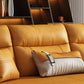 32" Wide Scandinavian Sofa Futon Foldable Orange Sleeper Sofa