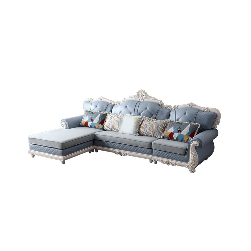 72 "largeur country sectionnel canapé en cuir sectionnel