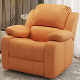 Solid Color Faux Leather Standard Recliner Manual- Lever Recliner Chair Clearhalo 'Chairs & Seating' 'furn' 'furn_recliners' 'Furniture' 'Living Room Furniture' 'Recliners' 1200x1200_5e8d1682-1105-4cb6-9444-83d36451d4c4