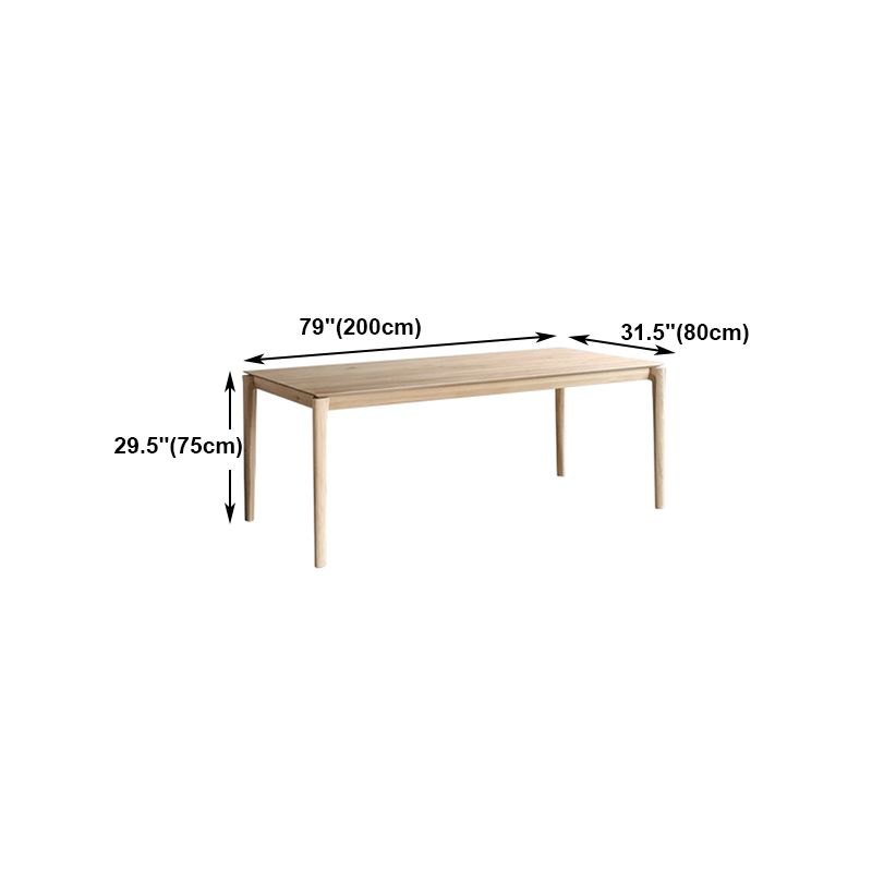 Modern Pine Solid Wood Table for Restaurant Rectangle Dining Table with 4 Legs Clearhalo 'Dining Tables & Seating' 'Dining Tables' 'dining_table' 'furn' 'furn_dining_table' 'Furniture' 'furniture_dining_table' 'Kitchen & Dining Furniture' 'kitchen' 'kitchen_dining_table' 1200x1200_5e8d33aa-a942-4278-aa4e-0c573b97a8ce