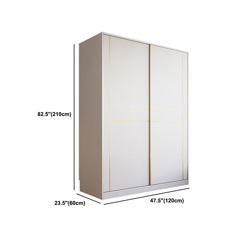 Armario de madera de estilo moderno Color blanco de madera suave armario de cajón cerrado