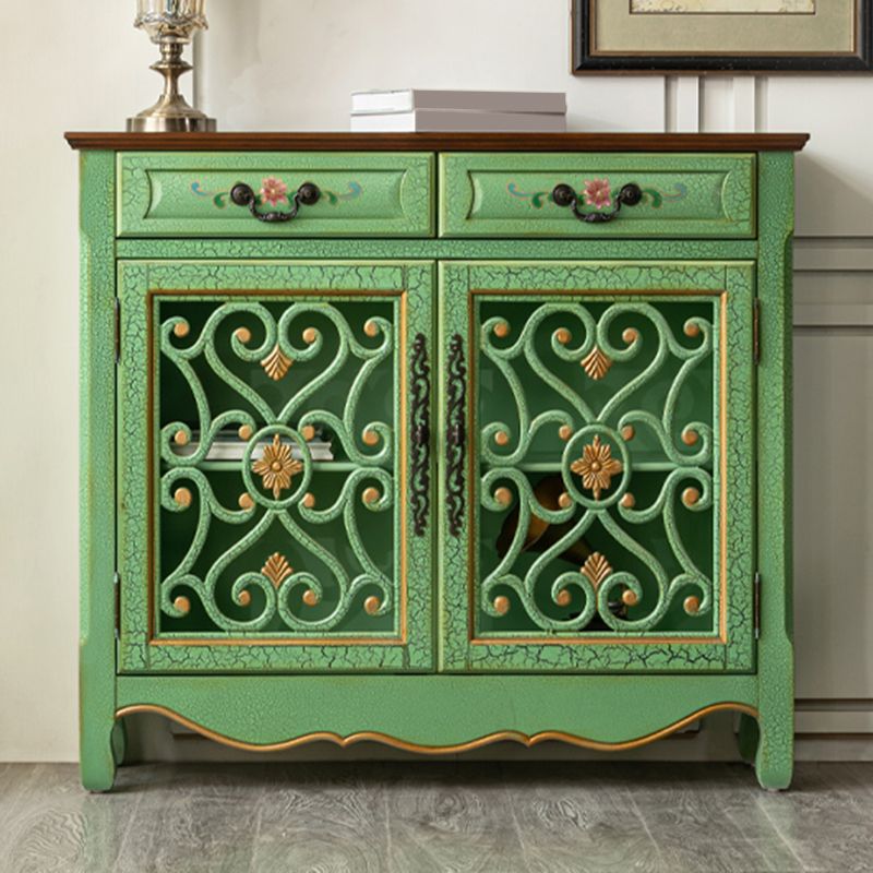 36.02"Tall 1- Door Wooden Cabinet, 2-drawer Rectangle Accent Cabinet Clearhalo 'Cabinets & Chests' 'cabinets_chests' 'furn' 'furn_cabinets_chests' 'Furniture' 'Living Room Furniture' 1200x1200_5e8e584c-fb1f-492f-bfbd-f0dc21b75b34