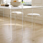 Simplicity Dinette Tafel Rechthoekige stenen eettafel in wit