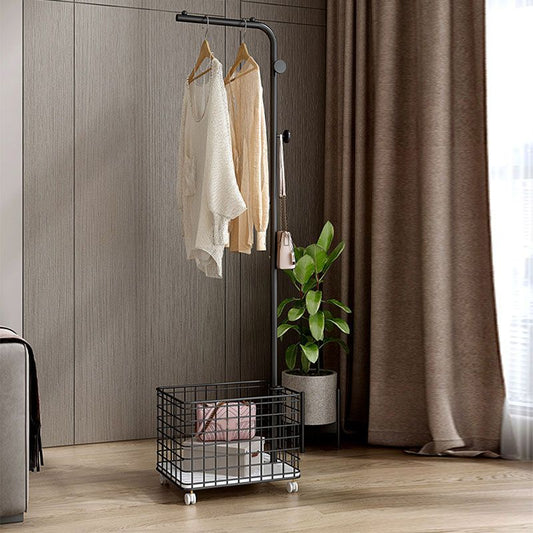 Hall Tree moderne Color Color 4 Coat Hooks Metal Coat Rack pour chambre à coucher