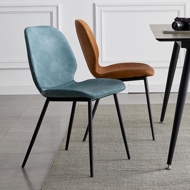 Contemporary Home Upholstered Side Chair Matte Finish Wingback Dining Chair Clearhalo ' kitchen&dining_furn' 'Dining Chairs' 'Dining Tables & Seating' 'dining_chair' 'furn' 'furn_dining_chair' 'Furniture' 'furniture_dining_chair' 'Kitchen & Dining Furniture' 'kitchen' 1200x1200_5e948571-1499-4988-8653-16ec32526cd8