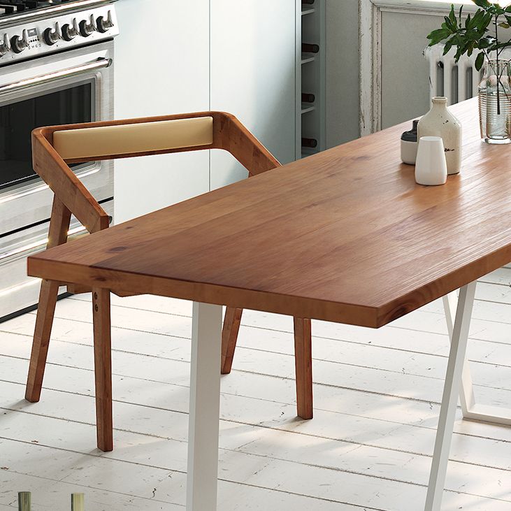 1/2/3/4 Pcs Pine Wood Industrial Dining Set with Rectangle Table Dinette Set Clearhalo 'Dining Room Sets' 'Dining Tables & Seating' 'dining_room_set' 'furn' 'furn_dining_room_set' 'Furniture' 'furniture_dining_room_set' 'Kitchen & Dining Furniture' 'kitchen&dining_furn' 'kitchen' 1200x1200_5e949a0f-d503-4171-8107-b702c93fbe9d