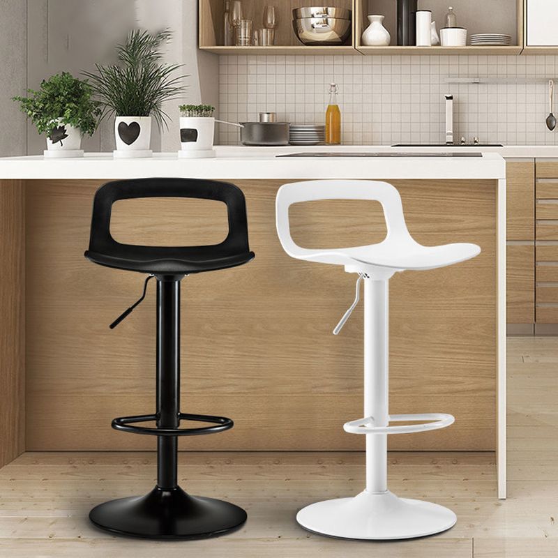 Contemporary Adjustable Height Swivel Bar Stool Home Plastic Footrest Stool Clearhalo 'Bar Furniture' 'Bar Stools' 'bar_stools' 'furn' 'furn_bar_stools' 'furniture_bar_stools' 'Kitchen & Dining Furniture' 'kitchen&dining_furn' 'kitchen' 'kitchen_furn' Furniture' 1200x1200_5e980dd5-264f-4c37-be13-e3ae1e038865