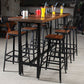 Rectangle Bar Pub Table Set 1/5 Pcs Iron Frame Bar Table and Stools Clearhalo 'Bar Furniture' 'furn' 'furn_home_bar_bar_sets' 'Furniture' 'Home Bars & Bar Sets' 'home_bar_bar_sets' 'Kitchen & Dining Furniture' 1200x1200_5e997098-d7c2-45fb-8171-cd363f37d047