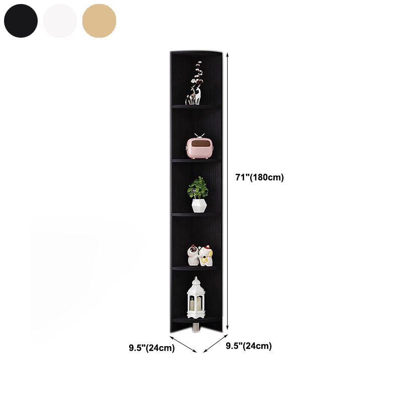 Libreria moderna ingegnerizzata solida Libreria geometrica bianca per soggiorno