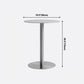 Metal Industrial Dining Table Stainless Steel Top Table with Pedestal Base Clearhalo ' dining_table' 'Dining Tables & Seating' 'Dining Tables' 'furn' 'furn_dining_table' 'Furniture' 'furniture_dining_table' 'Kitchen & Dining Furniture' 'kitchen&dining_furn' 'kitchen' 'kitchen_dining_table' 1200x1200_5e9c2a8a-c535-4e9e-9749-f713c4cc3a85