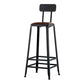 Industrial Footrest Armless Barstool Leather Stackable Coffee Shop Stool Clearhalo 'Bar Furniture' 'Bar Stools' 'bar_stools' 'furn' 'furn_bar_stools' 'Furniture' 'furniture_bar_stools' 'Kitchen & Dining Furniture' 1200x1200_5e9f2c82-e5fc-459e-9cfe-7afc5bbd34ec