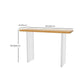 Solid Wood 1-shelf Console Table 13.78" W Rectangle Accent Table for Hall