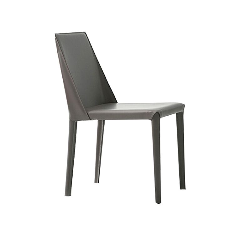 Modern Leather Dining Room Chairs Armless Metal Dining Chairs for Restaurant Use Clearhalo ' kitchen&dining_furn' 'Dining Chairs' 'Dining Tables & Seating' 'dining_chair' 'furn' 'furn_dining_chair' 'Furniture' 'furniture_dining_chair' 'Kitchen & Dining Furniture' 'kitchen' 1200x1200_5ea08376-8b50-498b-a18f-8cad9b35c063