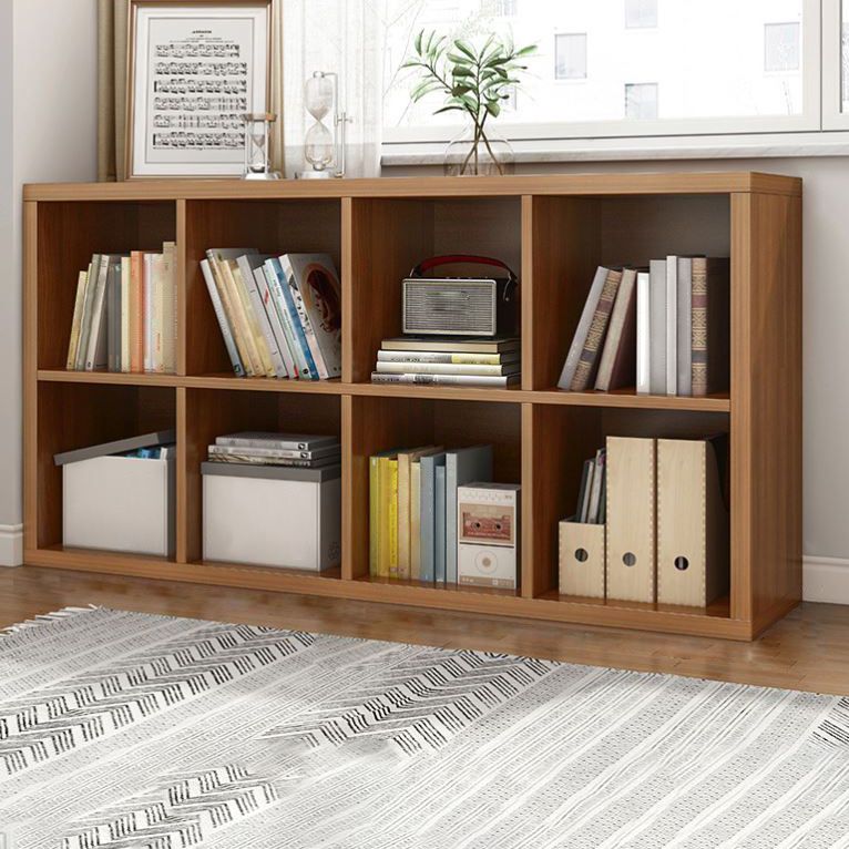 11.81"W Bookshelf Scandinavian Style Closed Back Bookcase for Home and Office