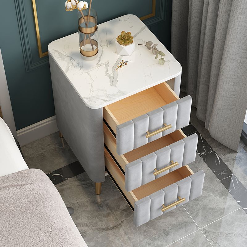 Drawer Storage Bed Nightstand Marble Bedside Cabinet for Bedroom Clearhalo 'Bedroom Furniture' 'furn' 'furn_night_stand' 'Furniture' 'night_stand' 'Nightstands' 1200x1200_5ea4ecbe-e43b-4298-b95c-4f72f3c0c8e6