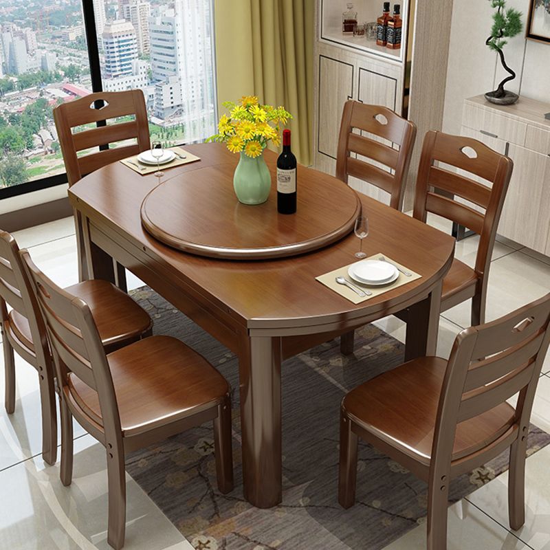 Modern Style Dining Table Rubberwood Base Dinner Table for Dining Room Clearhalo 'Dining Tables & Seating' 'Dining Tables' 'dining_table' 'furn' 'furn_dining_table' 'Furniture' 'Kitchen & Dining Furniture' 1200x1200_5ea5268b-b125-46d1-920c-ddd41f3bc392