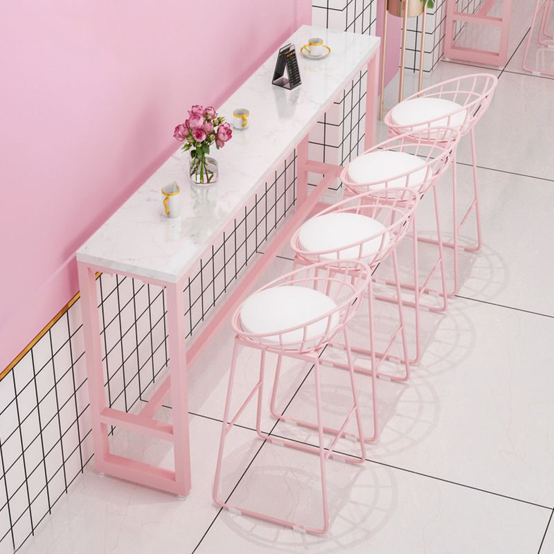 Moderno tavolo da barre da barre da 1/5 pezzi Set di rettangolo di pietra per caffè