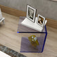 Style moderne Smoky Gris / brun / transparent / bleu Table d'appoint acrylique Tableau rectangle