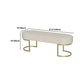 15.7" W Upholstered Ottoman Bench Glam Cushioned Seating Bench Clearhalo 'Benches' 'Chairs & Seating' 'furn' 'furn_benches' 'Furniture' 'Living Room Furniture' 1200x1200_5ea8126f-44ec-445a-ac28-eb27bbec2984