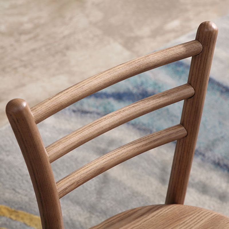 Contemporary Style Wooden Dining Chair Kitchen Dining Armless Side Chairs