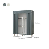 Metal Wardrobe Cabinet Modern Wardrobe Armoire with Shelves and Legs