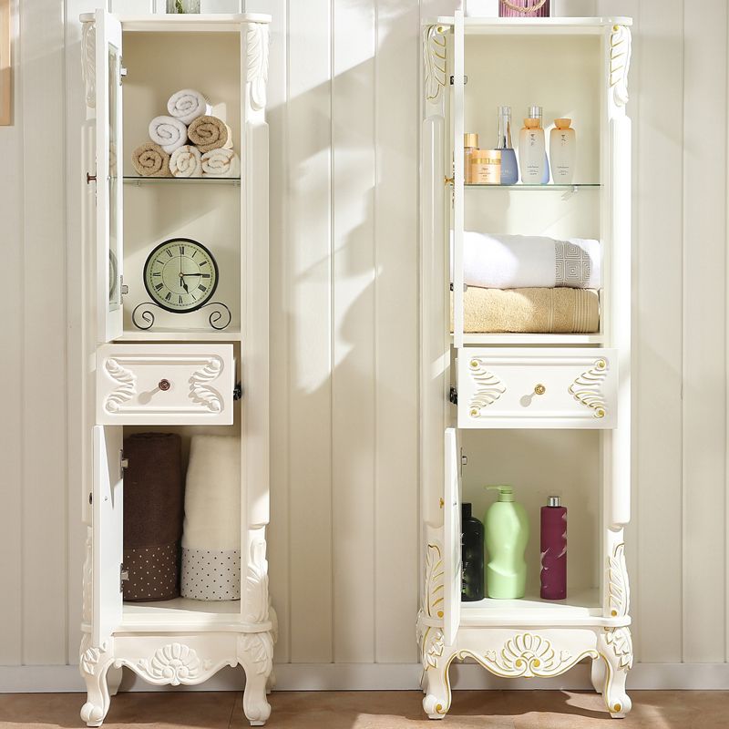 Modern Standard Accent Cabinet White Solid Wood Cabinet with Doors Clearhalo 'Cabinets & Chests' 'cabinets_chests' 'furn' 'furn_cabinets_chests' 'Furniture' 'Living Room Furniture' 1200x1200_5ea99037-2560-49c5-afa5-256bce940c86